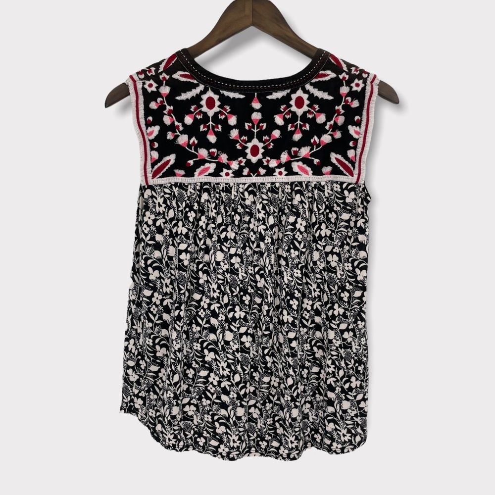 Anthropologie One September Austin Floral Embroidered Top Size XS - Picture 3 of 9